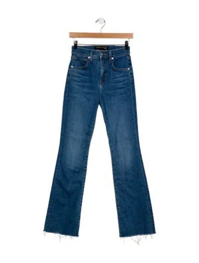 Pre-owned Veronica Beard Mid-rise Straight Leg Jeans In Blue