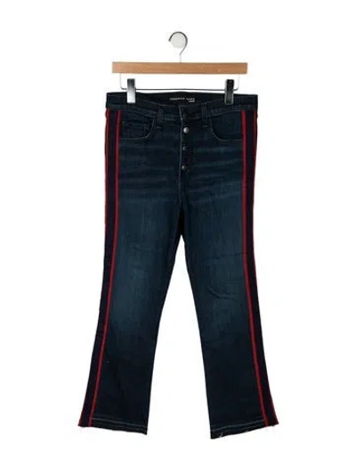 Pre-owned Veronica Beard Mid-rise Straight Leg Jeans In Blue
