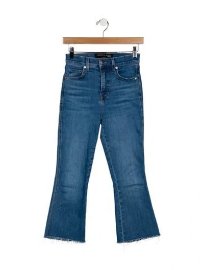 Pre-owned Veronica Beard Mid-rise Straight Leg Jeans In Blue