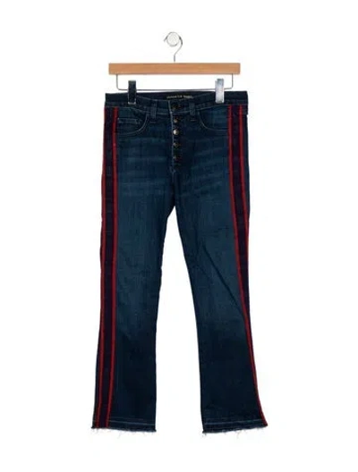 Pre-owned Veronica Beard Mid-rise Straight Leg Jeans In Blue