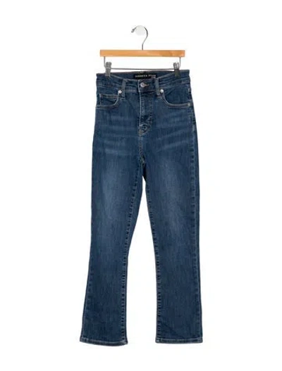 Pre-owned Veronica Beard Mid-rise Straight Leg Jeans In Blue