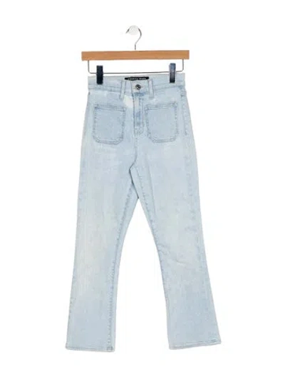 Pre-owned Veronica Beard Mid-rise Straight Leg Jeans In Blue