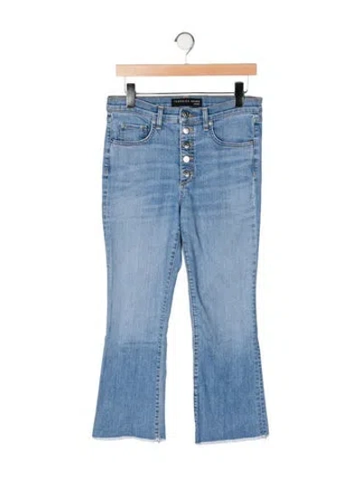 Pre-owned Veronica Beard Mid-rise Straight Leg Jeans In Blue