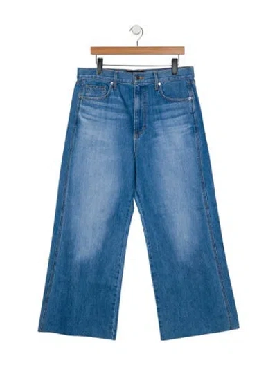 Pre-owned Veronica Beard Mid-rise Straight Leg Jeans In Blue