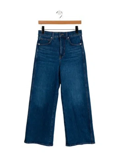Pre-owned Veronica Beard Mid-rise Straight Leg Jeans In Blue