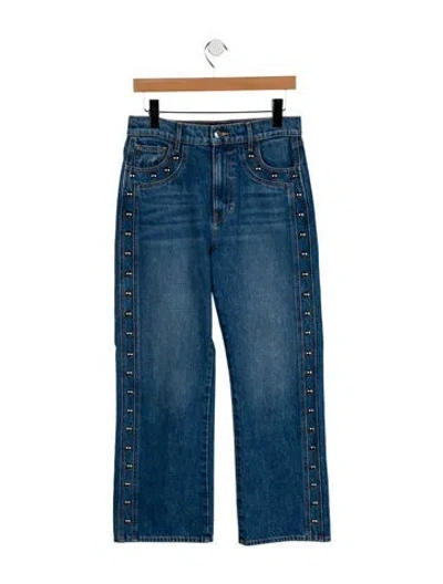 Pre-owned Veronica Beard Mid-rise Straight Leg Jeans In Blue