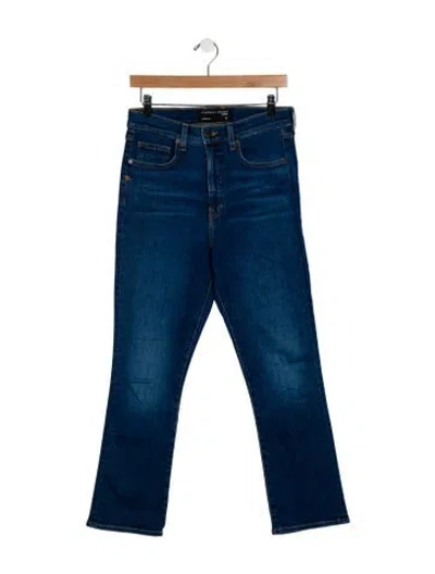 Pre-owned Veronica Beard Mid-rise Straight Leg Jeans In Blue