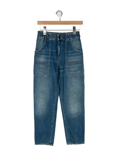 Pre-owned Veronica Beard Mid-rise Straight Leg Jeans In Blue