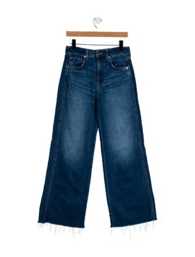 Pre-owned Veronica Beard Mid-rise Straight Leg Jeans In Blue