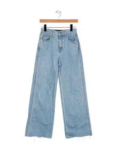 Pre-owned Veronica Beard Mid-rise Straight Leg Jeans In Blue