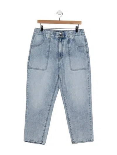 Pre-owned Veronica Beard Mid-rise Straight Leg Jeans In Blue