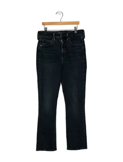Pre-owned Veronica Beard Mid-rise Straight Leg Jeans In Blue