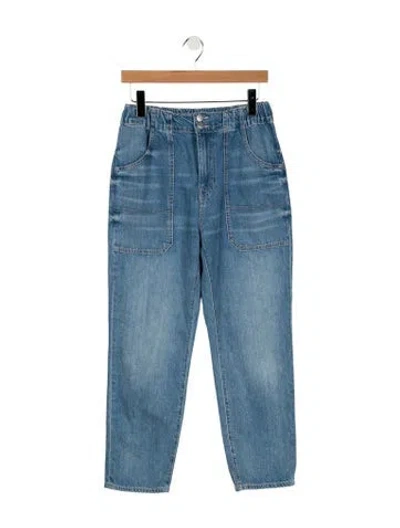 Pre-owned Veronica Beard Mid-rise Straight Leg Jeans In Blue