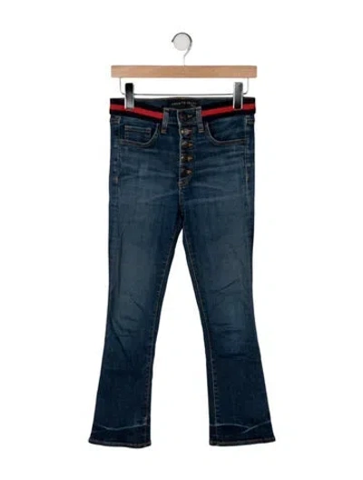 Pre-owned Veronica Beard Mid-rise Straight Leg Jeans In Blue