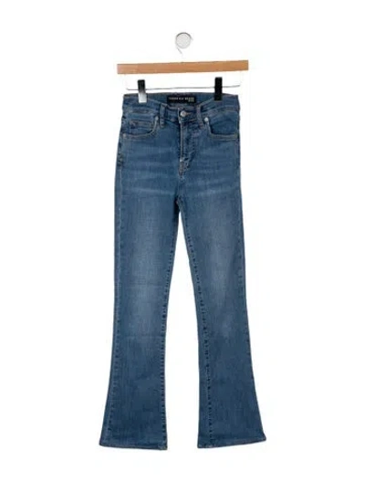 Pre-owned Veronica Beard Mid-rise Straight Leg Jeans In Blue
