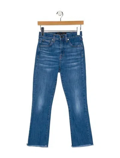 Pre-owned Veronica Beard Mid-rise Straight Leg Jeans In Blue