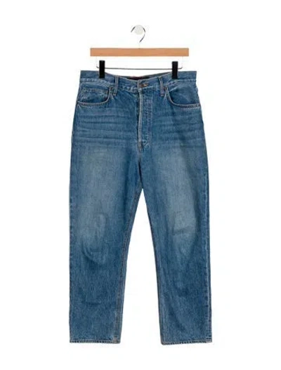Pre-owned Veronica Beard Mid-rise Straight Leg Jeans In Blue