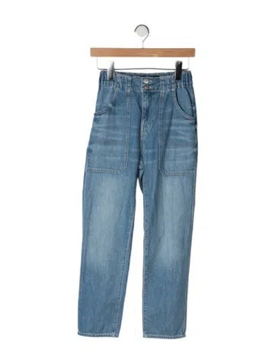Pre-owned Veronica Beard Mid-rise Straight Leg Jeans In Blue