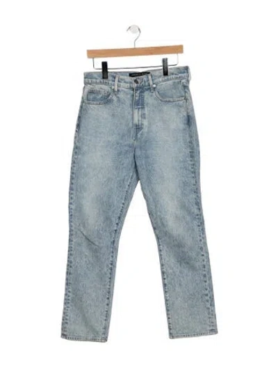 Pre-owned Veronica Beard Mid-rise Straight Leg Jeans In Blue