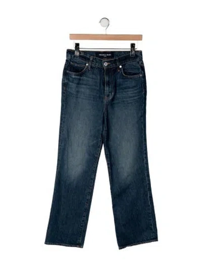 Pre-owned Veronica Beard Mid-rise Straight Leg Jeans In Blue
