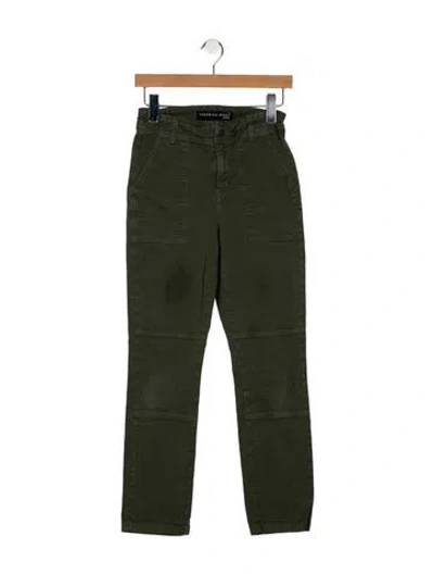 Pre-owned Veronica Beard Mid-rise Straight Leg Jeans In Green