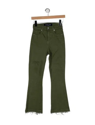 Pre-owned Veronica Beard Mid-rise Straight Leg Jeans In Green