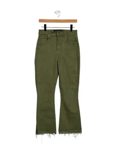 Pre-owned Veronica Beard Mid-rise Straight Leg Jeans In Green