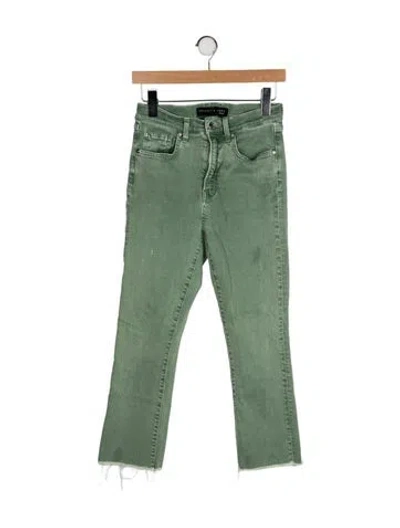 Pre-owned Veronica Beard Mid-rise Straight Leg Jeans In Green
