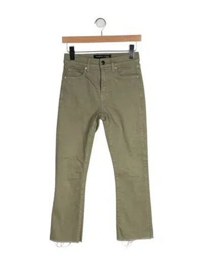 Pre-owned Veronica Beard Mid-rise Straight Leg Jeans In Green