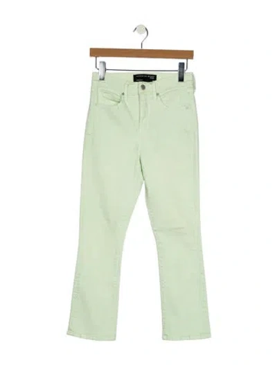 Pre-owned Veronica Beard Mid-rise Straight Leg Jeans In Green