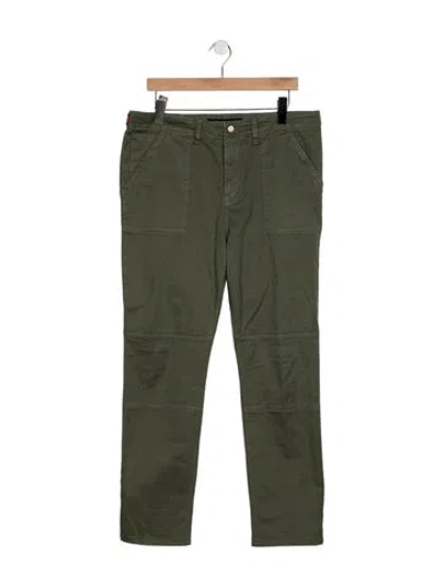 Pre-owned Veronica Beard Mid-rise Straight Leg Jeans In Green