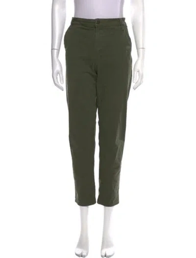 Pre-owned Veronica Beard Mid-rise Straight Leg Jeans In Green