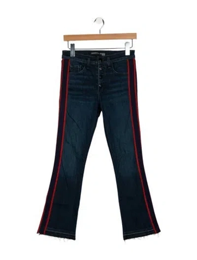 Pre-owned Veronica Beard Mid-rise Straight Leg Jeans In Multi