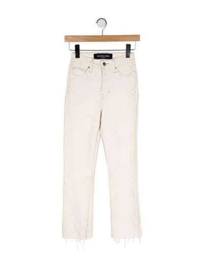 Pre-owned Veronica Beard Mid-rise Straight Leg Jeans In Neutral