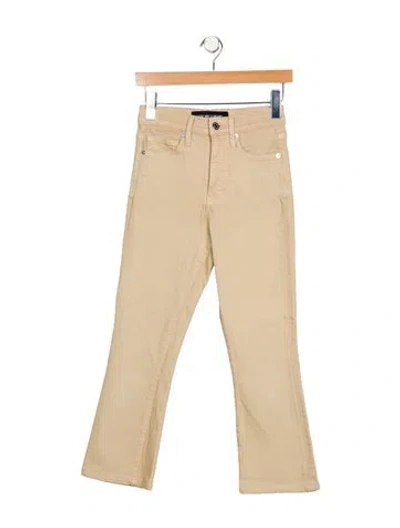 Pre-owned Veronica Beard Mid-rise Straight Leg Jeans In Neutral
