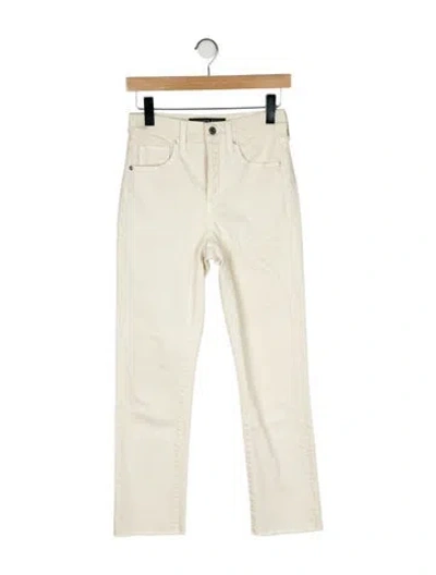 Pre-owned Veronica Beard Mid-rise Straight Leg Jeans In Neutral