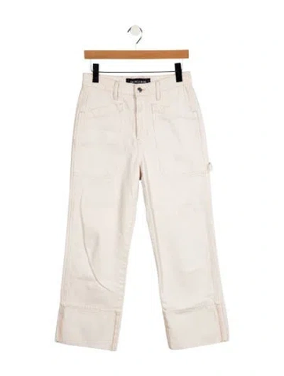 Pre-owned Veronica Beard Mid-rise Straight Leg Jeans In Neutral