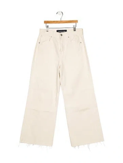 Pre-owned Veronica Beard Mid-rise Straight Leg Jeans In Neutral