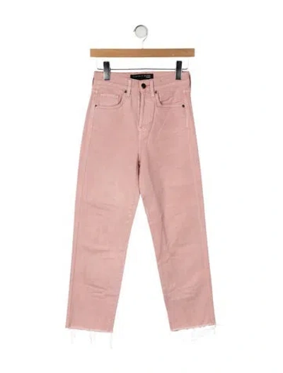 Pre-owned Veronica Beard Mid-rise Straight Leg Jeans In Pink