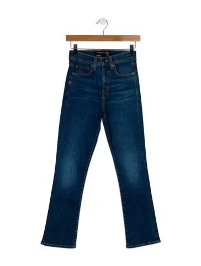 Pre-owned Veronica Beard Mid-rise Straight Leg Jeans W/ Tags In Blue