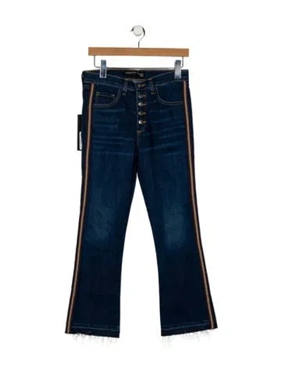 Pre-owned Veronica Beard Mid-rise Straight Leg Jeans W/ Tags In Blue