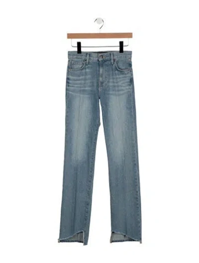 Pre-owned Veronica Beard Mid-rise Straight Leg Jeans W/ Tags In Blue