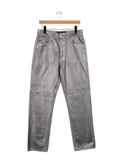 Pre-owned Veronica Beard Mid-rise Straight Leg Jeans W/ Tags In Grey