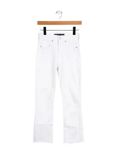 Pre-owned Veronica Beard Mid-rise Straight Leg Jeans In White