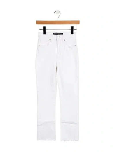 Pre-owned Veronica Beard Mid-rise Straight Leg Jeans In White