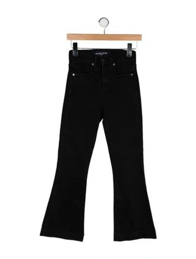 Pre-owned Veronica Beard Mid-rise Wide Leg Jeans In Black