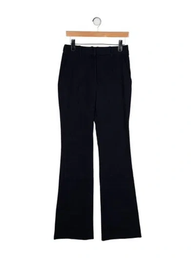 Pre-owned Veronica Beard Mid-rise Wide Leg Jeans In Black