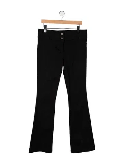 Pre-owned Veronica Beard Mid-rise Wide Leg Jeans In Black