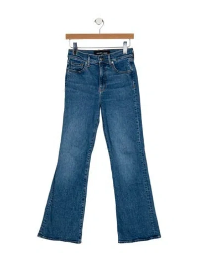 Pre-owned Veronica Beard Mid-rise Wide Leg Jeans In Blue