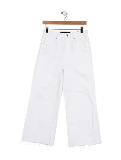 Pre-owned Veronica Beard Mid-rise Wide Leg Jeans In Blue